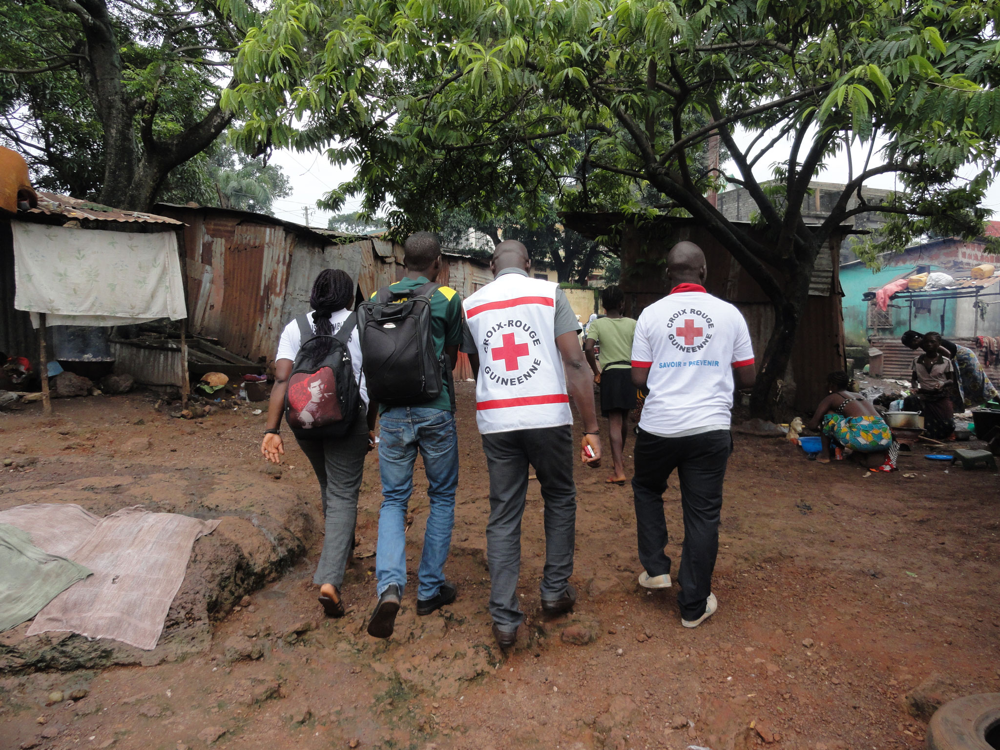 Ébola 2014, travail de communication  des volontaires